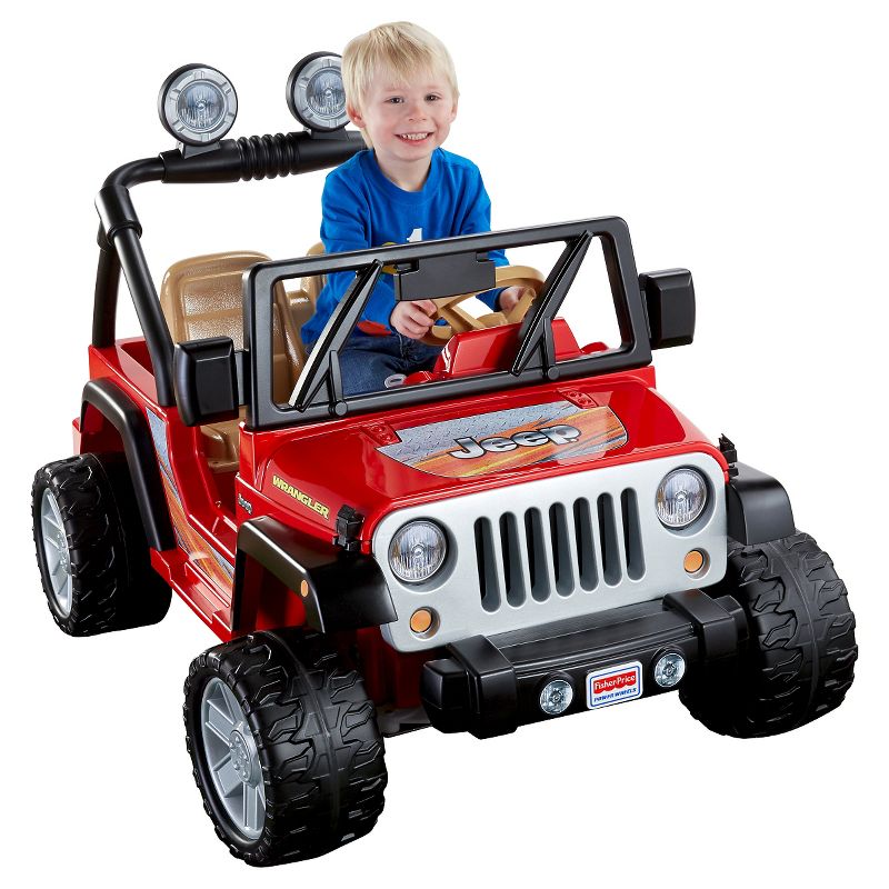 Power Wheels 12V Jeep Wrangler Powered Ride-On – Red
