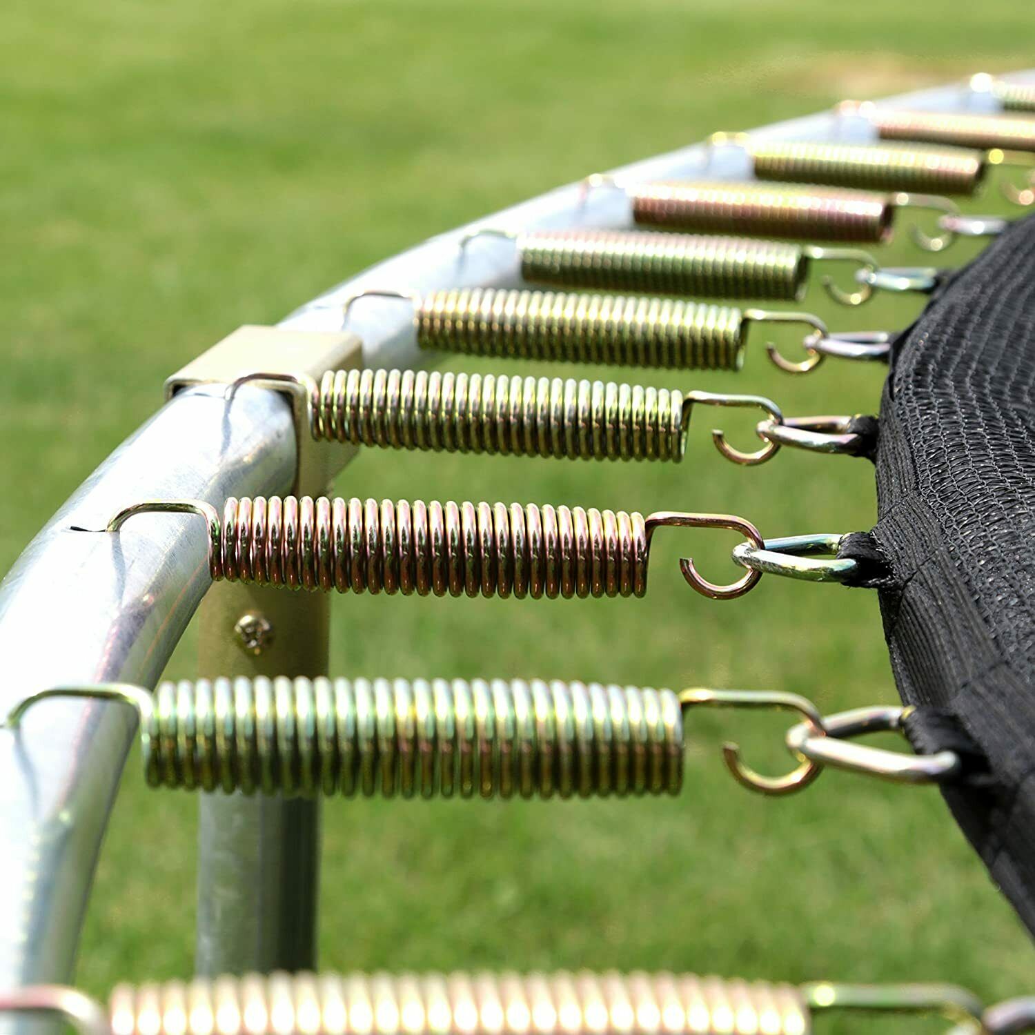 Jump N' Dunk Trampoline with Safety Enclosure and Basketball Hoop, 8-Feet