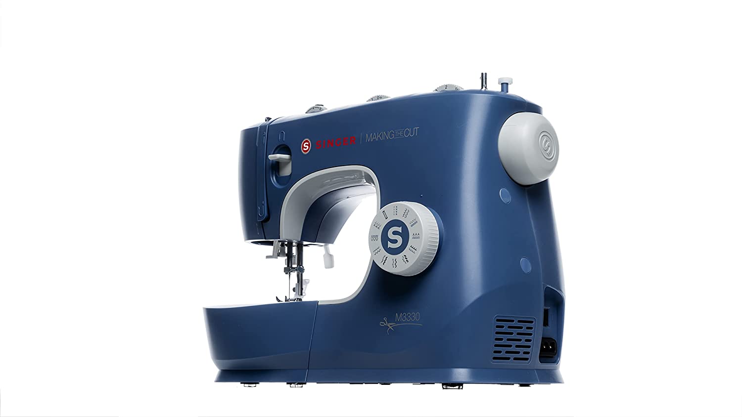 SINGER | M3330 Making The Cut Sewing Machine with 97 Stitch Applications, Blue