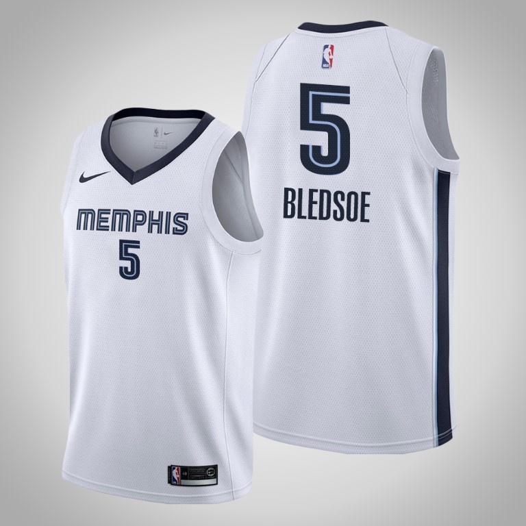 2021 Grizzlies Eric Bledsoe Association Edition Jersey White