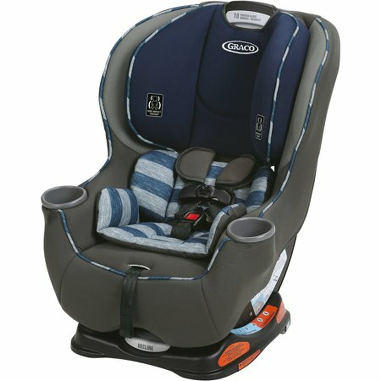 Graco Sequel 65 Convertible Car Seat with 6-Position Recline, Caden Navy
