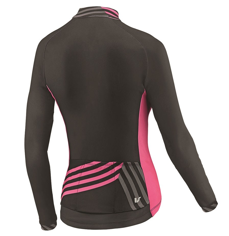 2017 Liv Accelerate Women's Black-Pink Long Sleeve Cycling Jersey