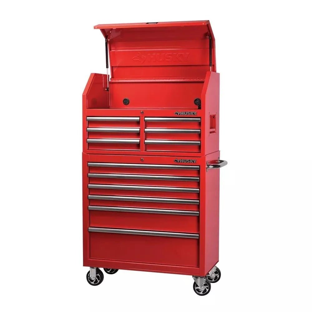 Husky 36 in. 12-Drawer Tool Chest and Cabinet Combo