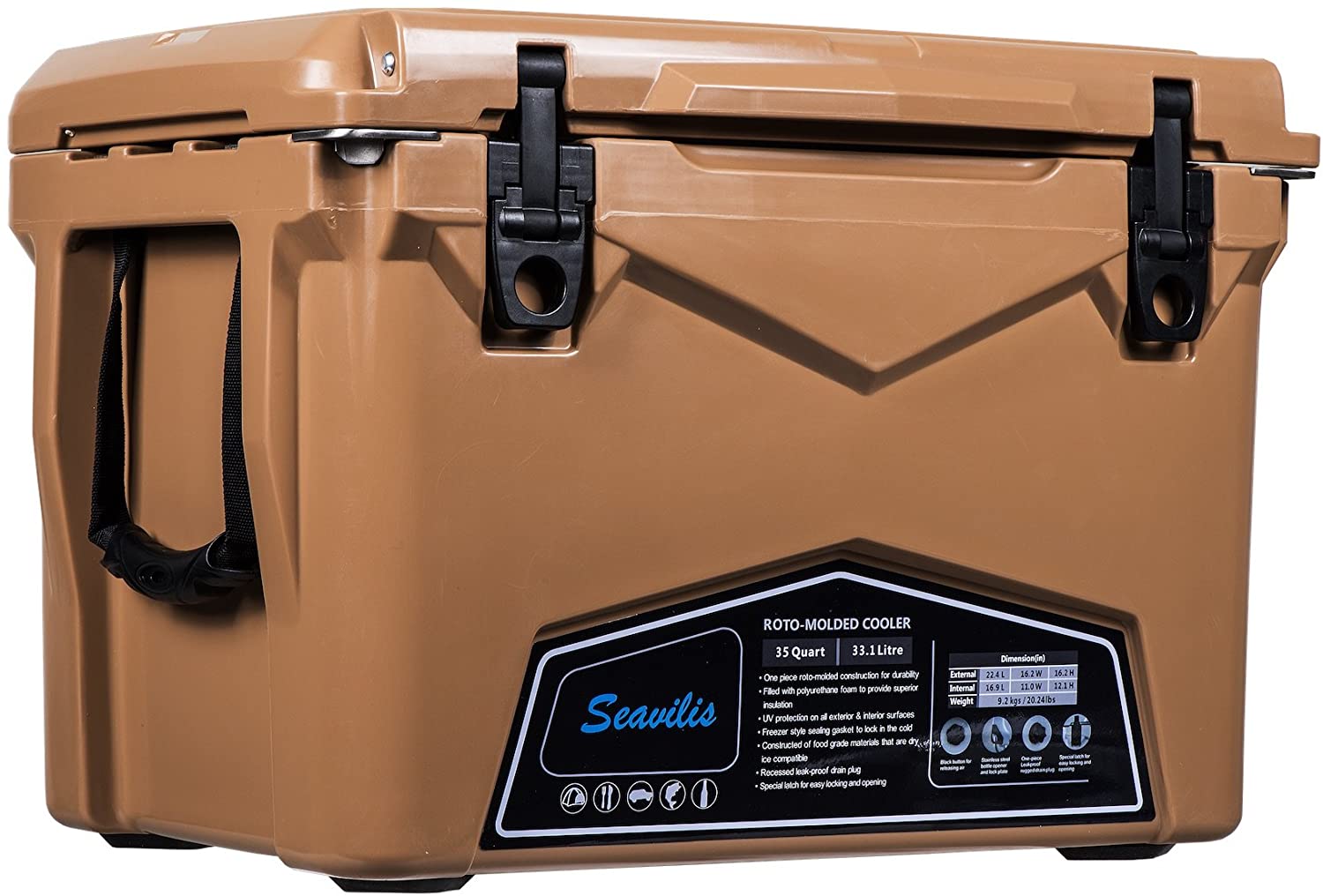 Seavilis Heavy Duty Camping Cooler 60qt