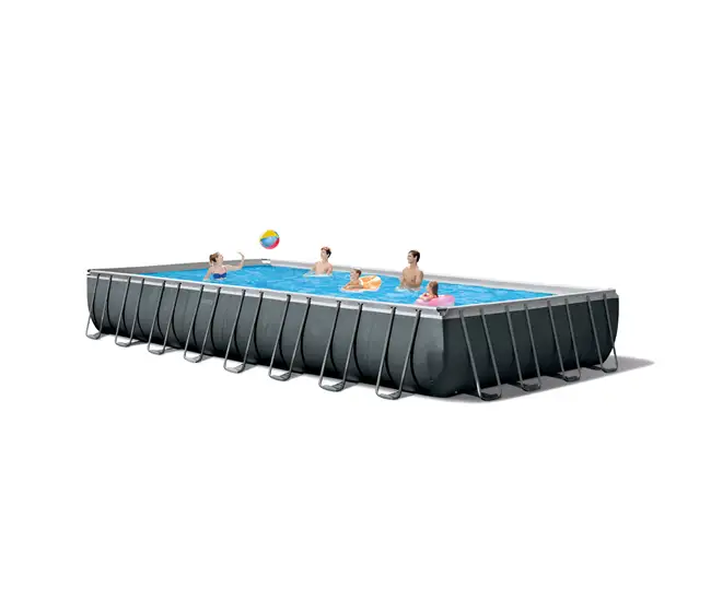 Swimming Pool-Intex 26373EH 32' x 16' x 52″ Rectangular Ultra XTR Frame Swimming Pool w/ Pump