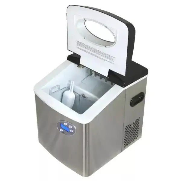 48 lb. Freestanding Ice Maker in Stainless Steel