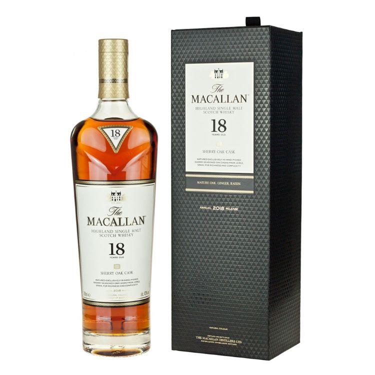 Macallan 18 Year Old Sherry Oak Whiskey