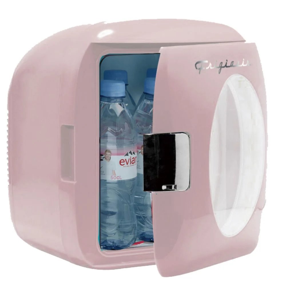 Portable Retro 12-Can Mini Refrigerator, EFMIS462, Pink