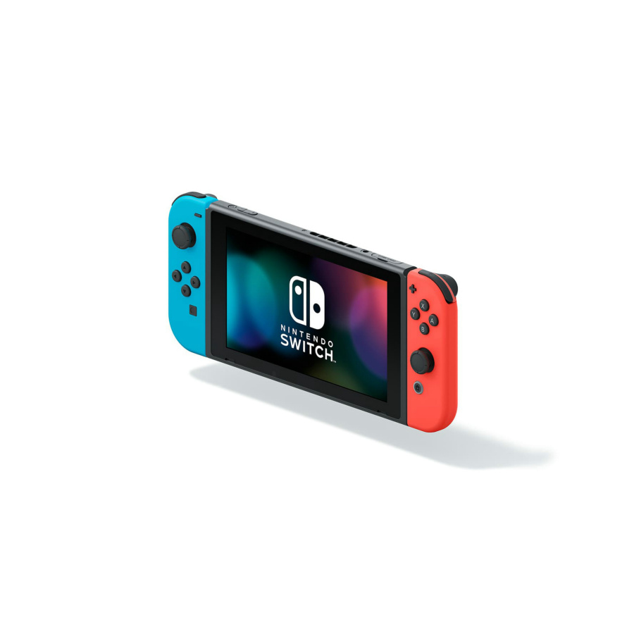 Nintendo Switch with Neon Blue and Neon Red Joy-Con, Mario Tennis Aces, and 1-2-Switch Bundle