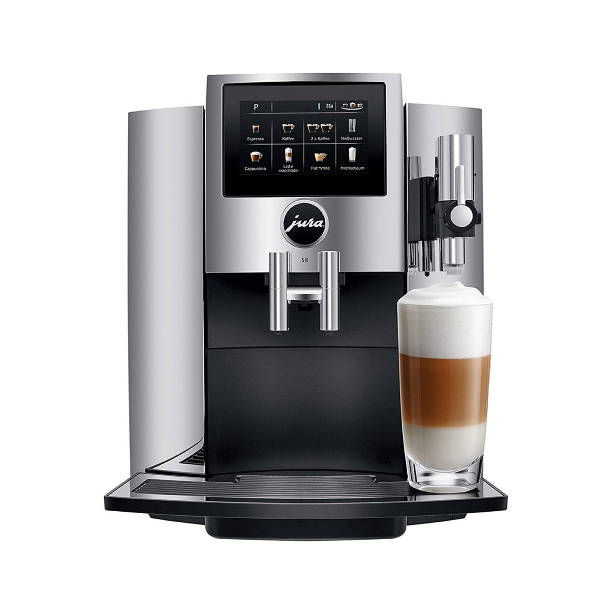Jura S8 Super Automatic Coffee & Espresso Machine (Chrome)