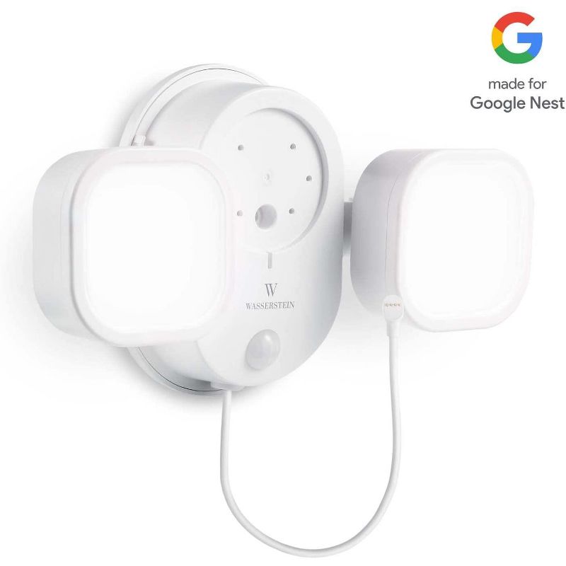 Wasserstein 3-in-1 Floodlight, Charger, and Mount for Google Nest Cam (Battery) – Made for Google Nest
