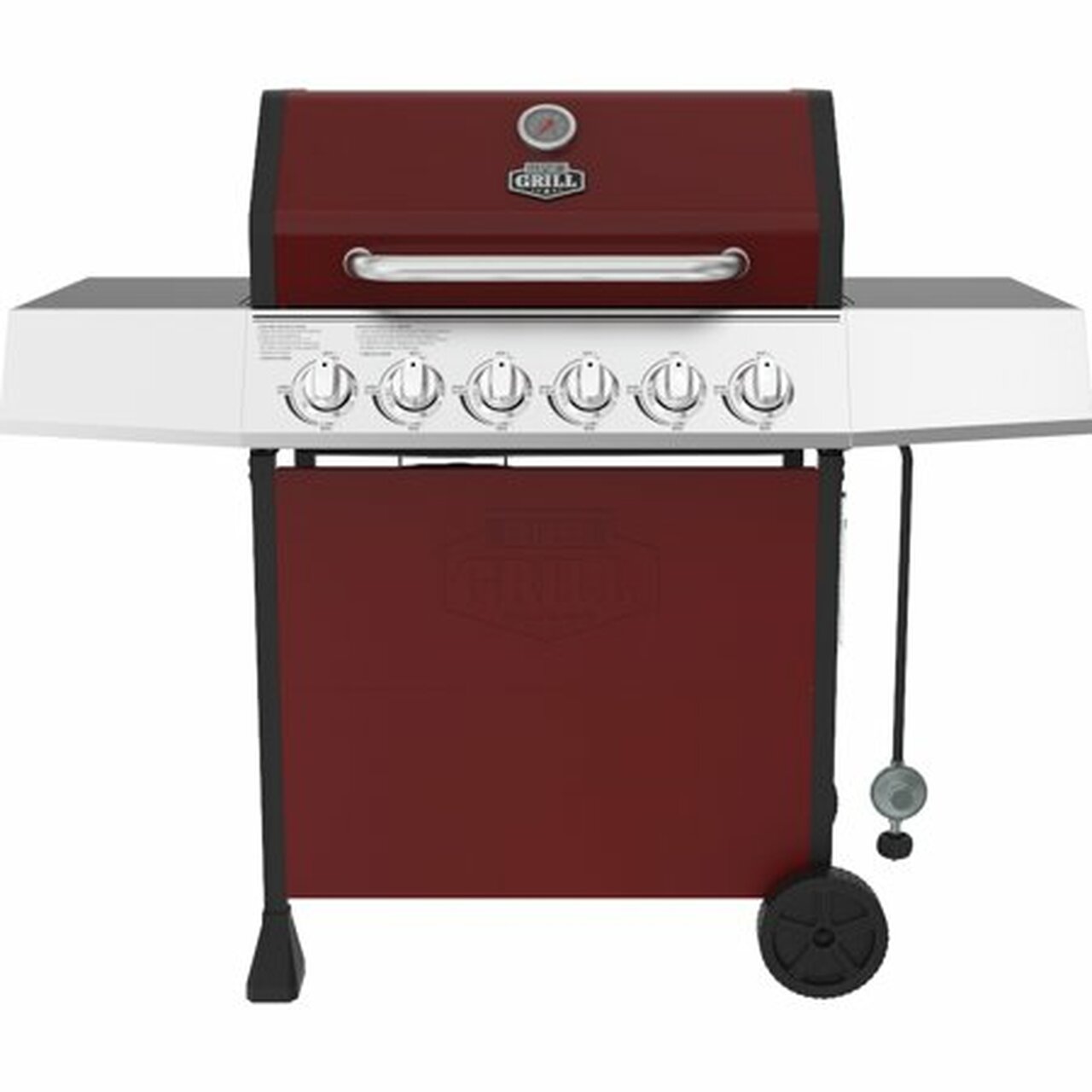 Expert Grill 6 Burner Propane Gas Grill in Red