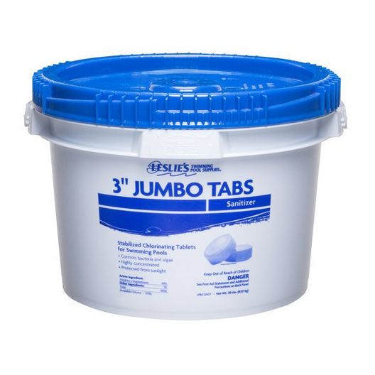 Leslie's – 3 in. Jumbo Chlorine Pool Tabs – 20 lbs. Bucket