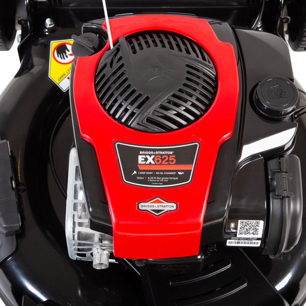 Black Max 22-inch 150cc Self Propelled Gas Mower with High Rear Wheels