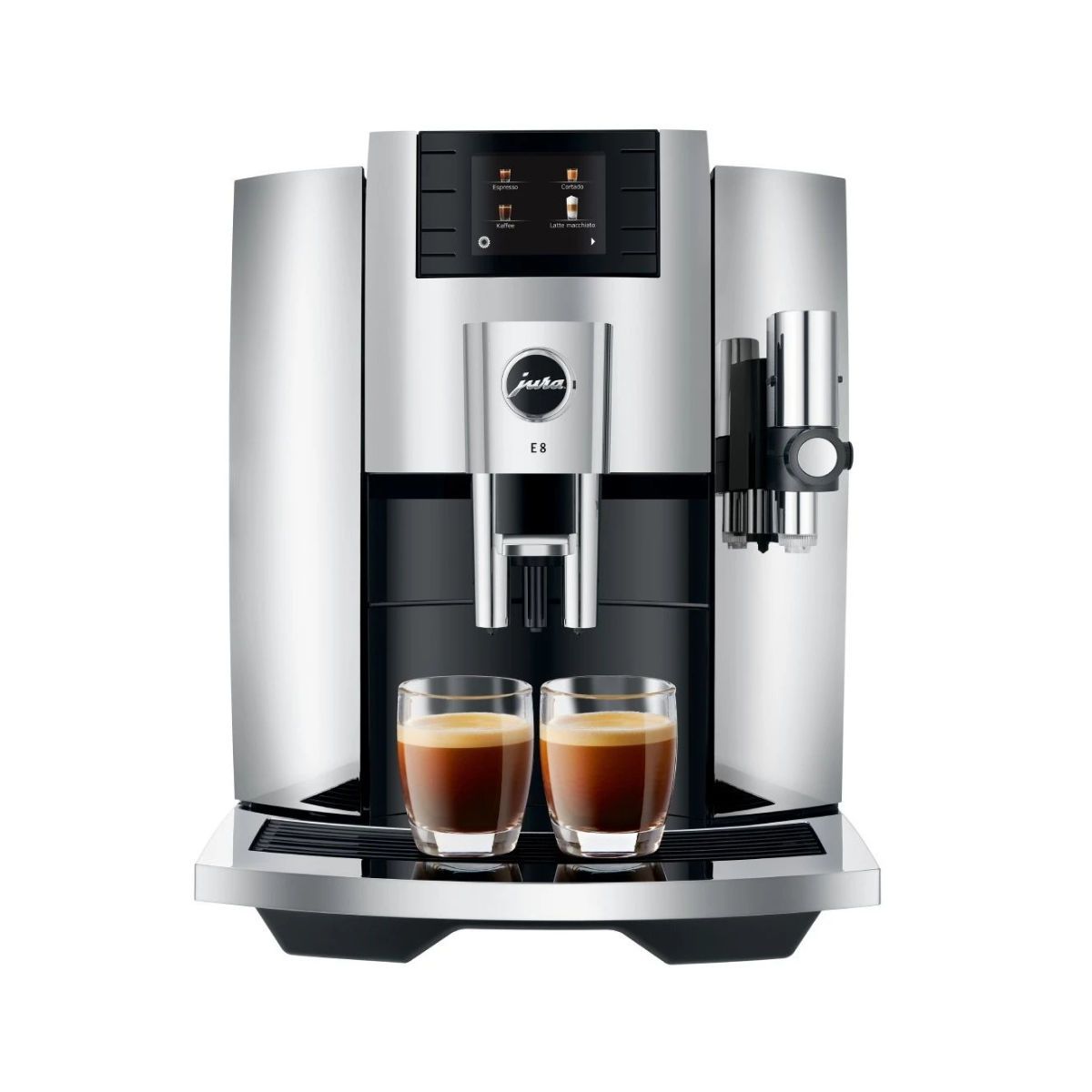 Jura E8 Chrome Automatic Coffee Machine (New 2021 Model)