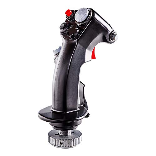F-16C Viper Hotas Add-On Grip – Versatile Replica Fighter Aircraft Flight Stick for Flight Games and Simulations (Electronic Games)