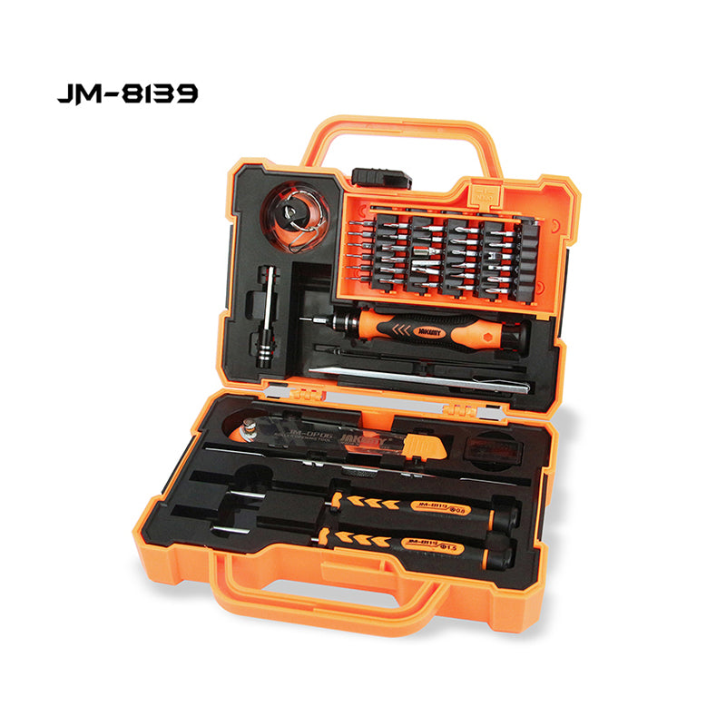 JAKEMY JM-8139 Multi-functional CR-V Driver Household Hand Tool Screwdriver Tool Box Set for Electronic DIY Repair